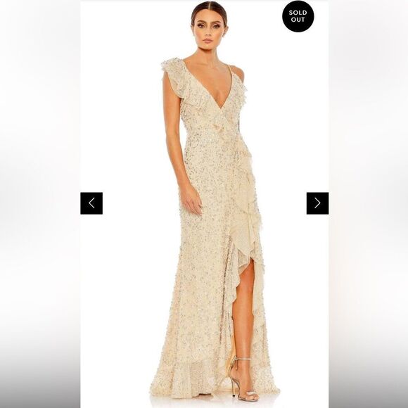 Mac Duggal Dresses & Skirts - Mac Duggal 10931 - Asymmetrical Ruffle Detail Sleeveless Dress NWT